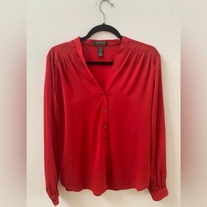 Lauren Ralph Lauren Red Blouse
